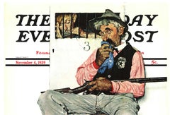 Original Saturday Evening Post, 1939 newstand authentic poster, linen backed