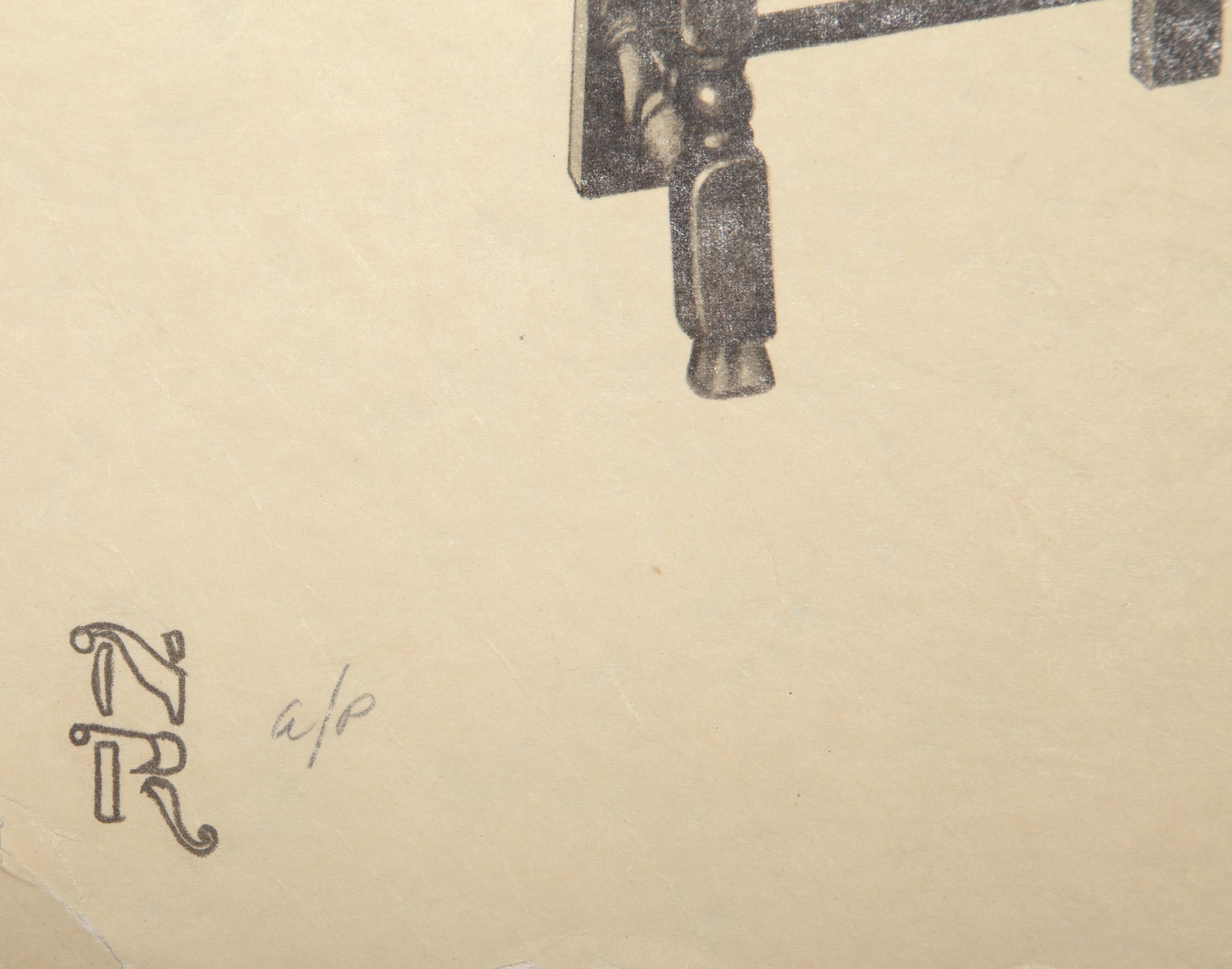 Self-Portrait, litografia postmoderna di Norman Rockwell in vendita 3