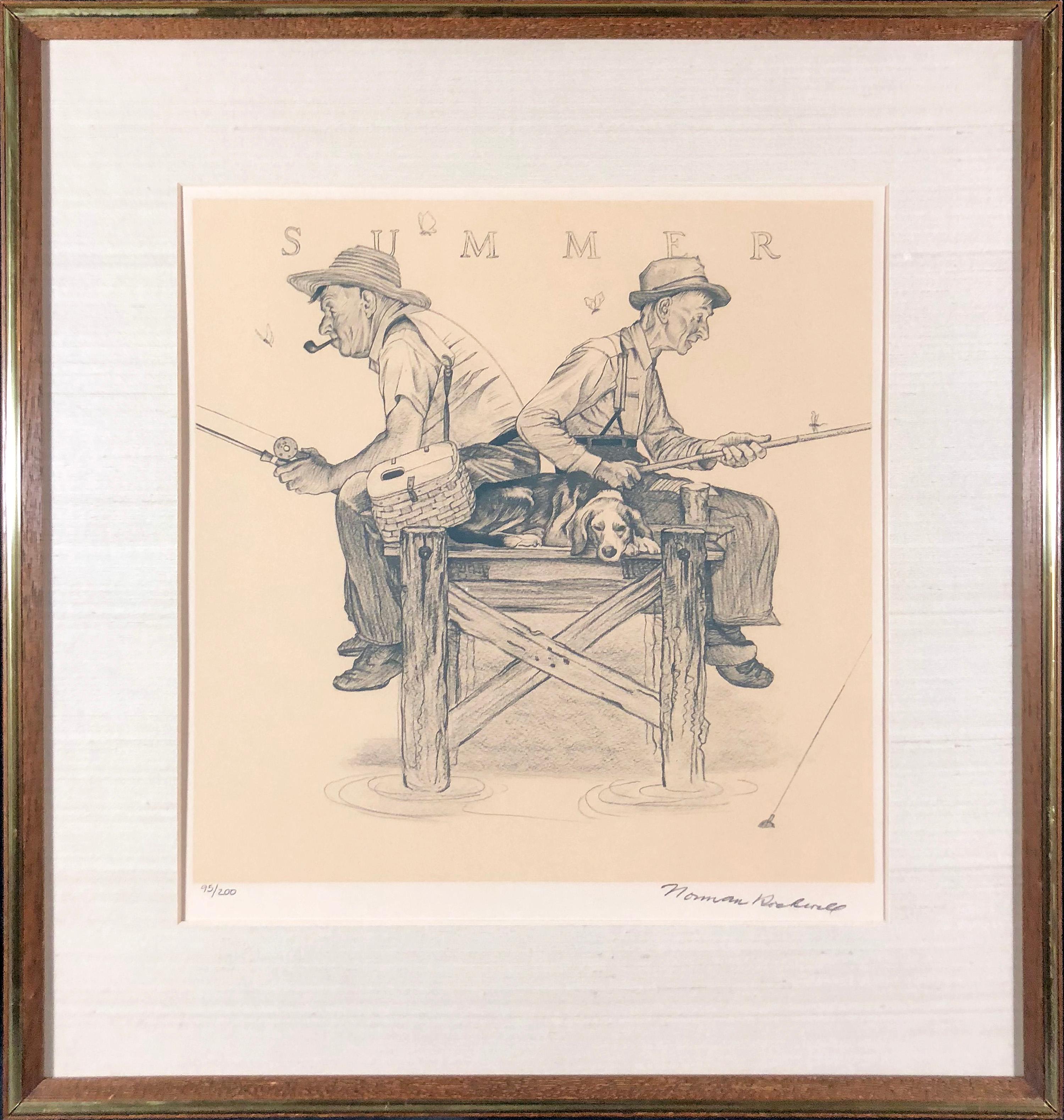 Norman Rockwell Figurative Print - The Four Seasons Suite (Hand-Signed & Numbered)