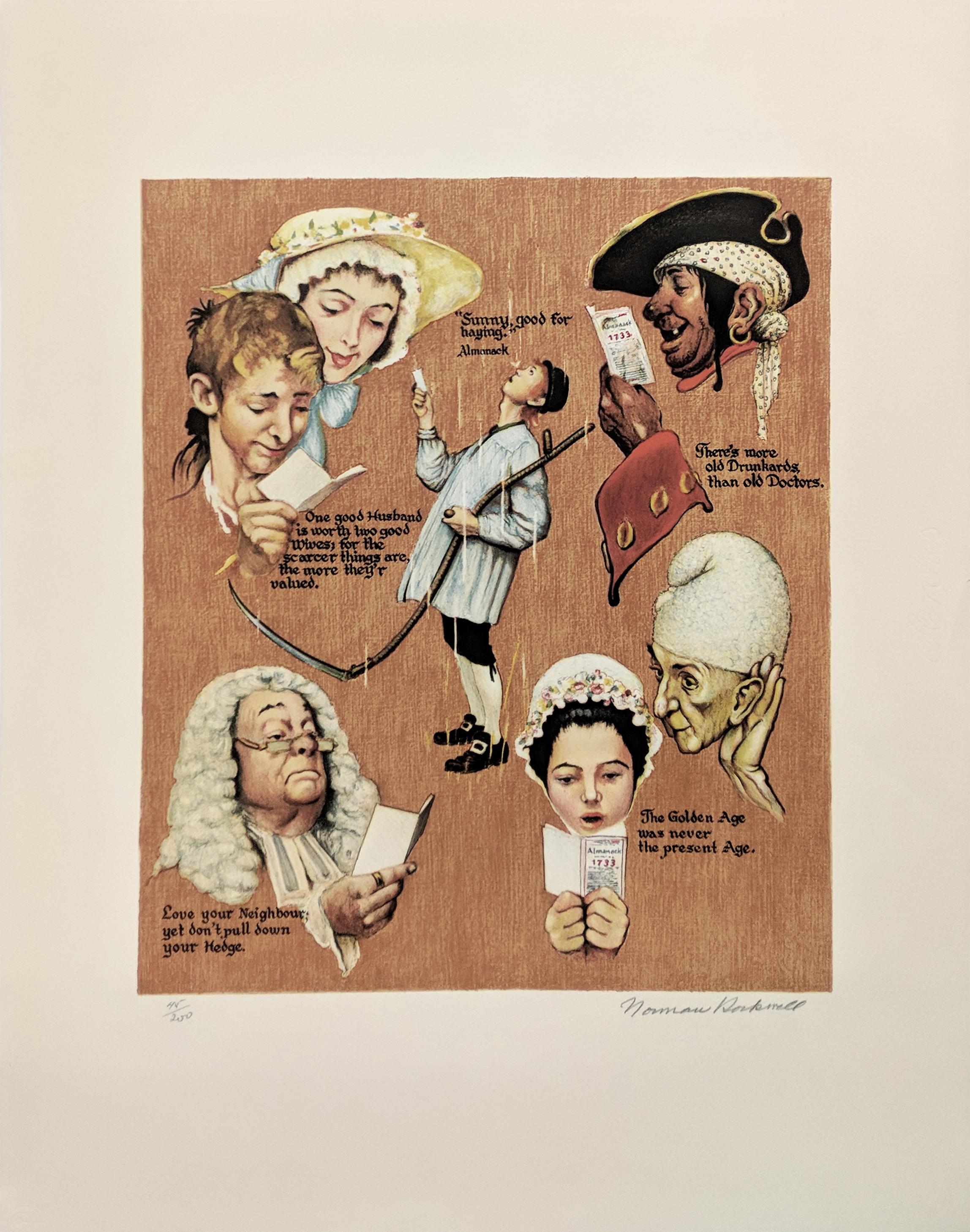 Norman Rockwell Figurative Print - THE GOLDEN AGE