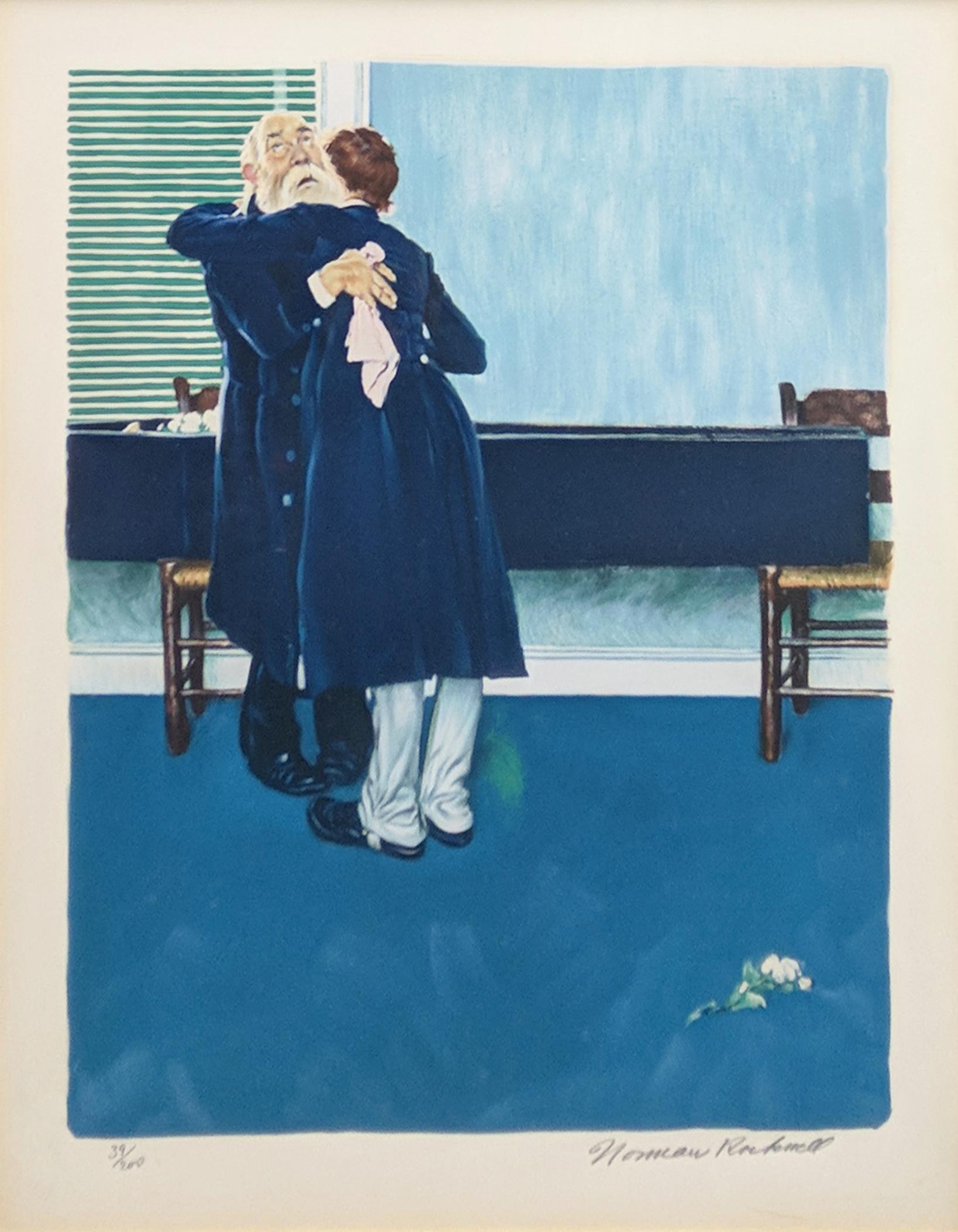 DEUX À dix minutes, ou peut-être quatre - Print de Norman Rockwell