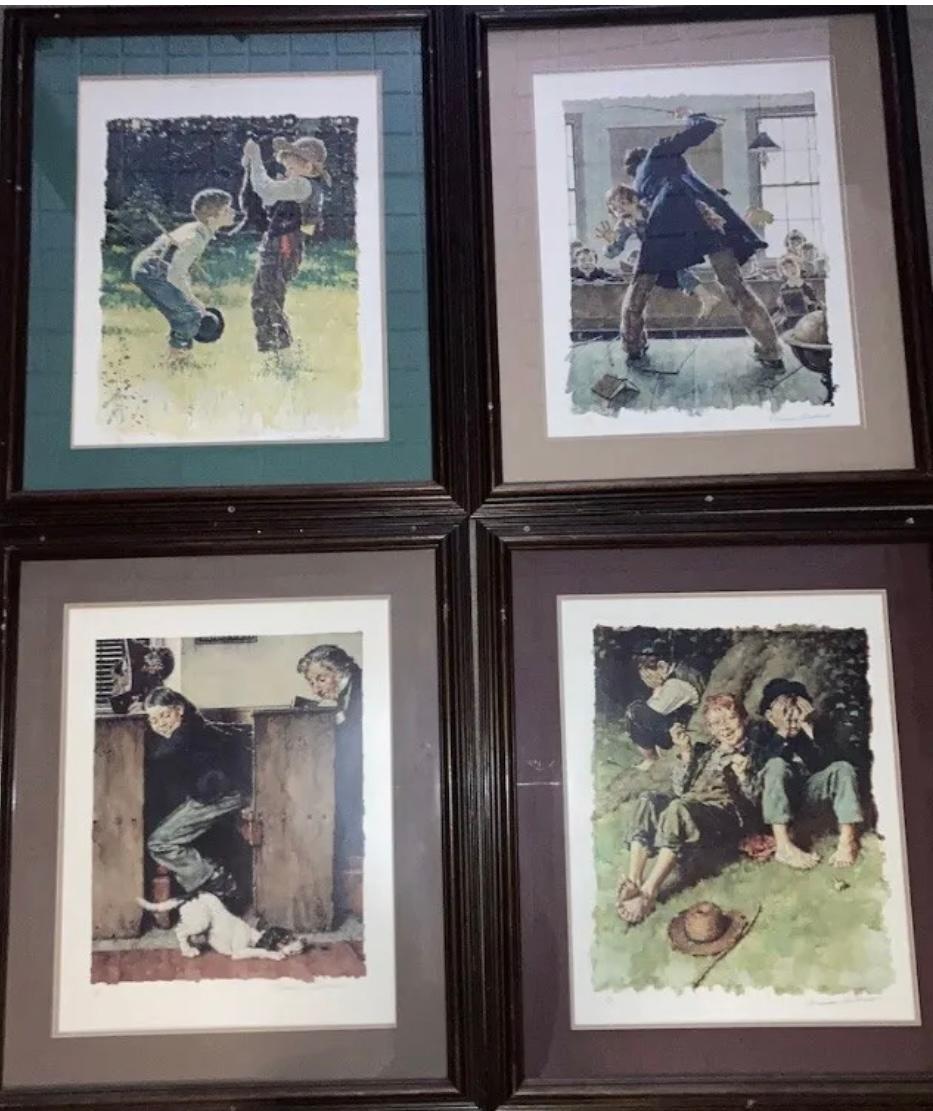 “Tom Saywer” - Print by Norman Rockwell