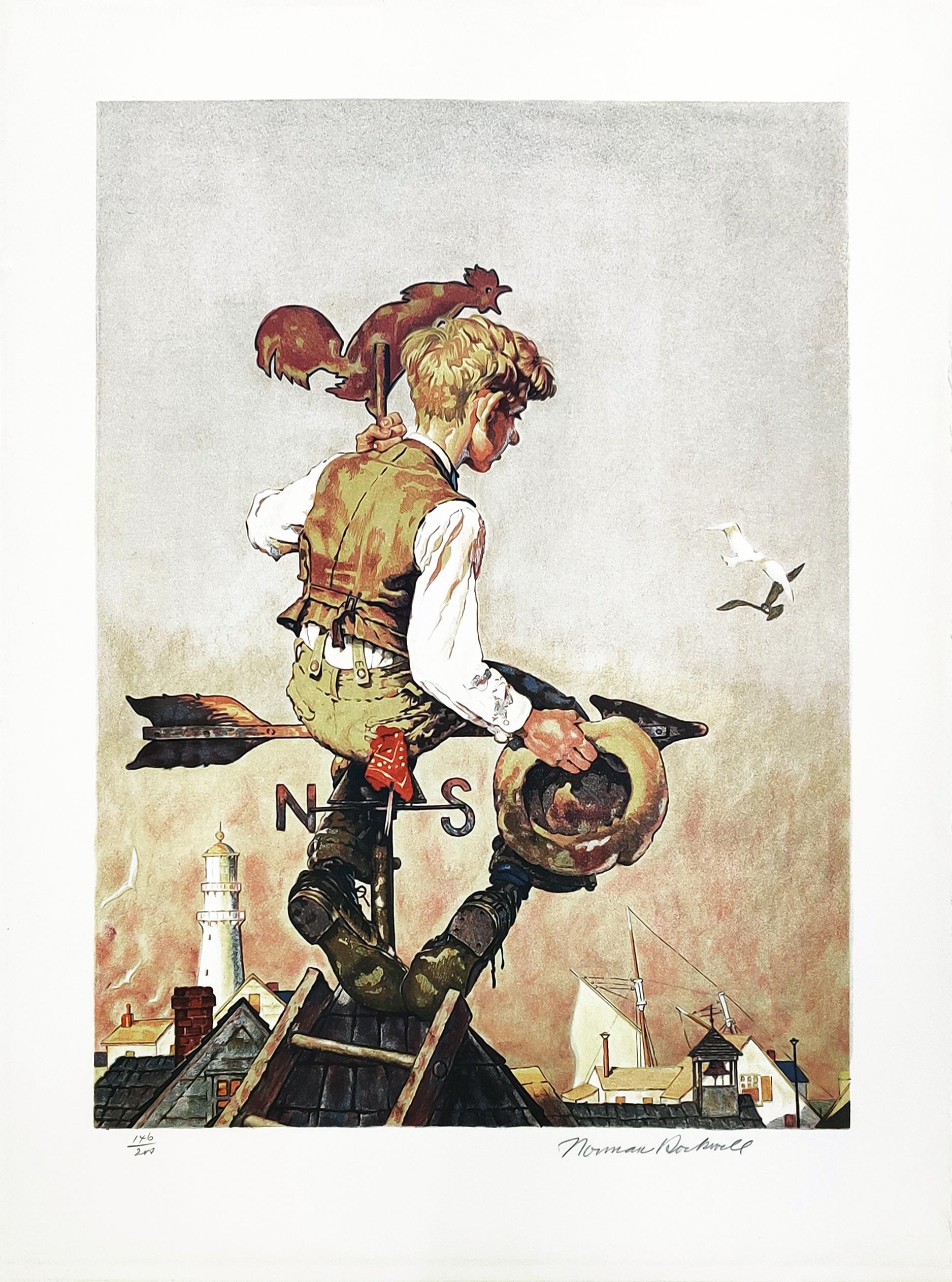 UNDER SAIL - Print by Norman Rockwell