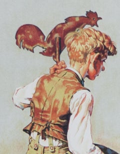 Lithographie originale « Under Sail » de Norman Rockwell
