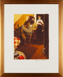Norman Rockwell, 'When I let my candle', 1972, Lithograph, a.p., Signed, Framed