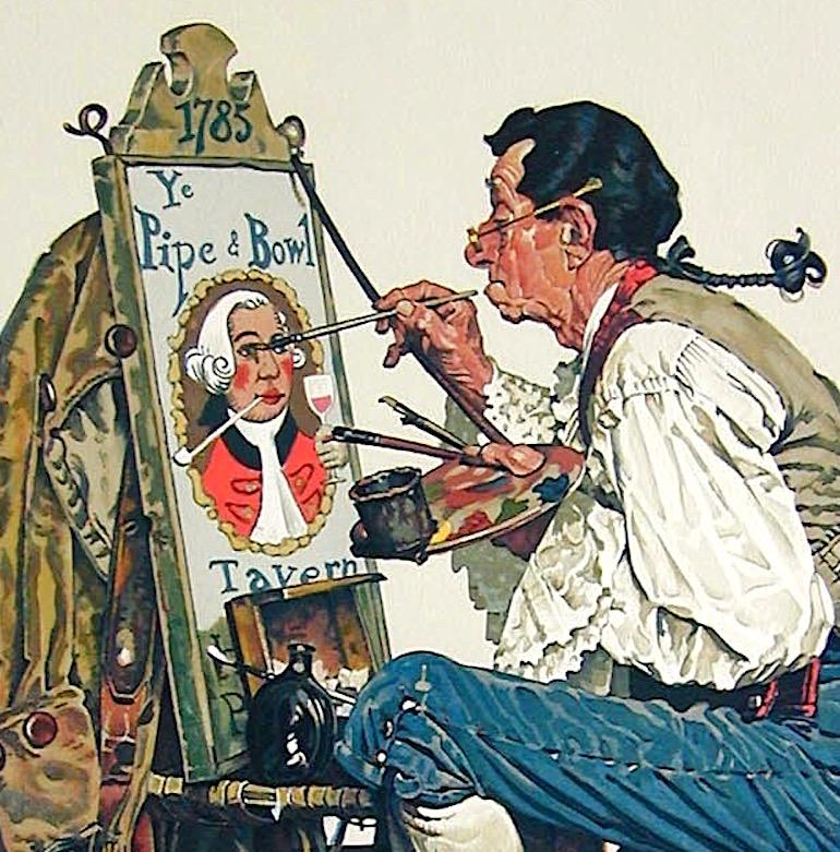 norman rockwell signed prints