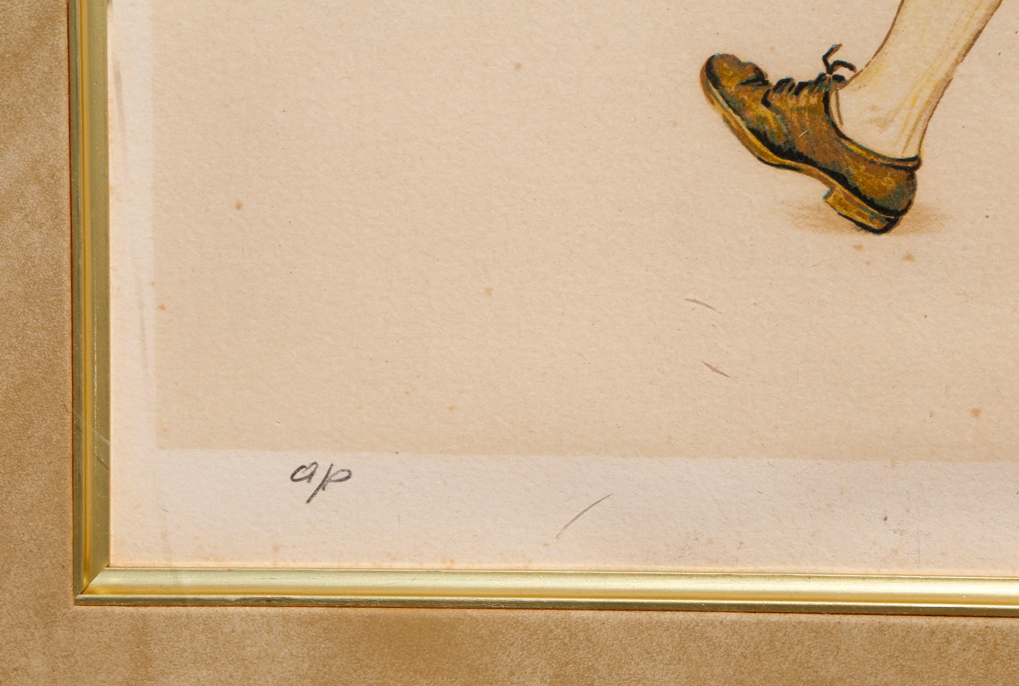 Giovane amore che va a scuola, litografia firmata di Norman Rockwell in vendita 2