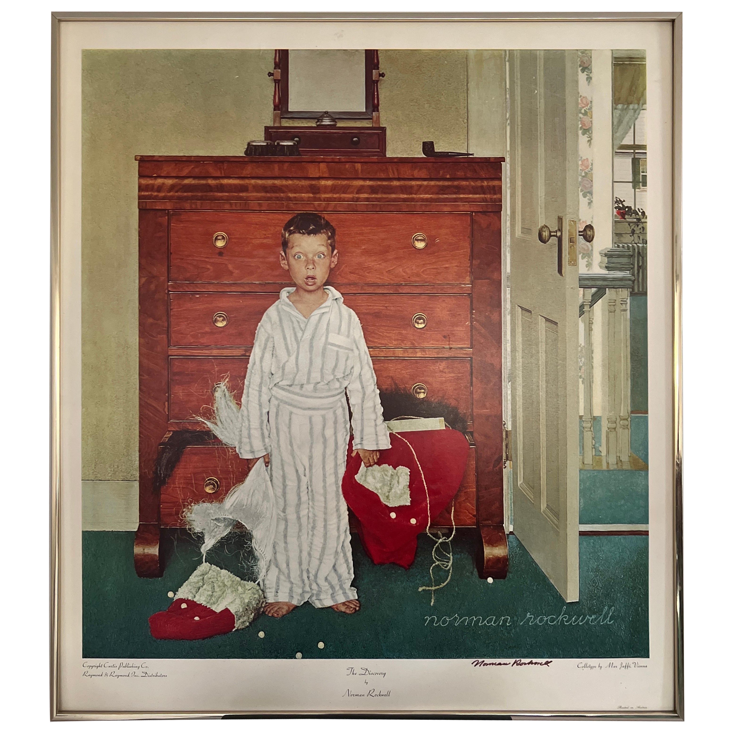 Norman Rockwell Signed "The Discovery" Lithograph