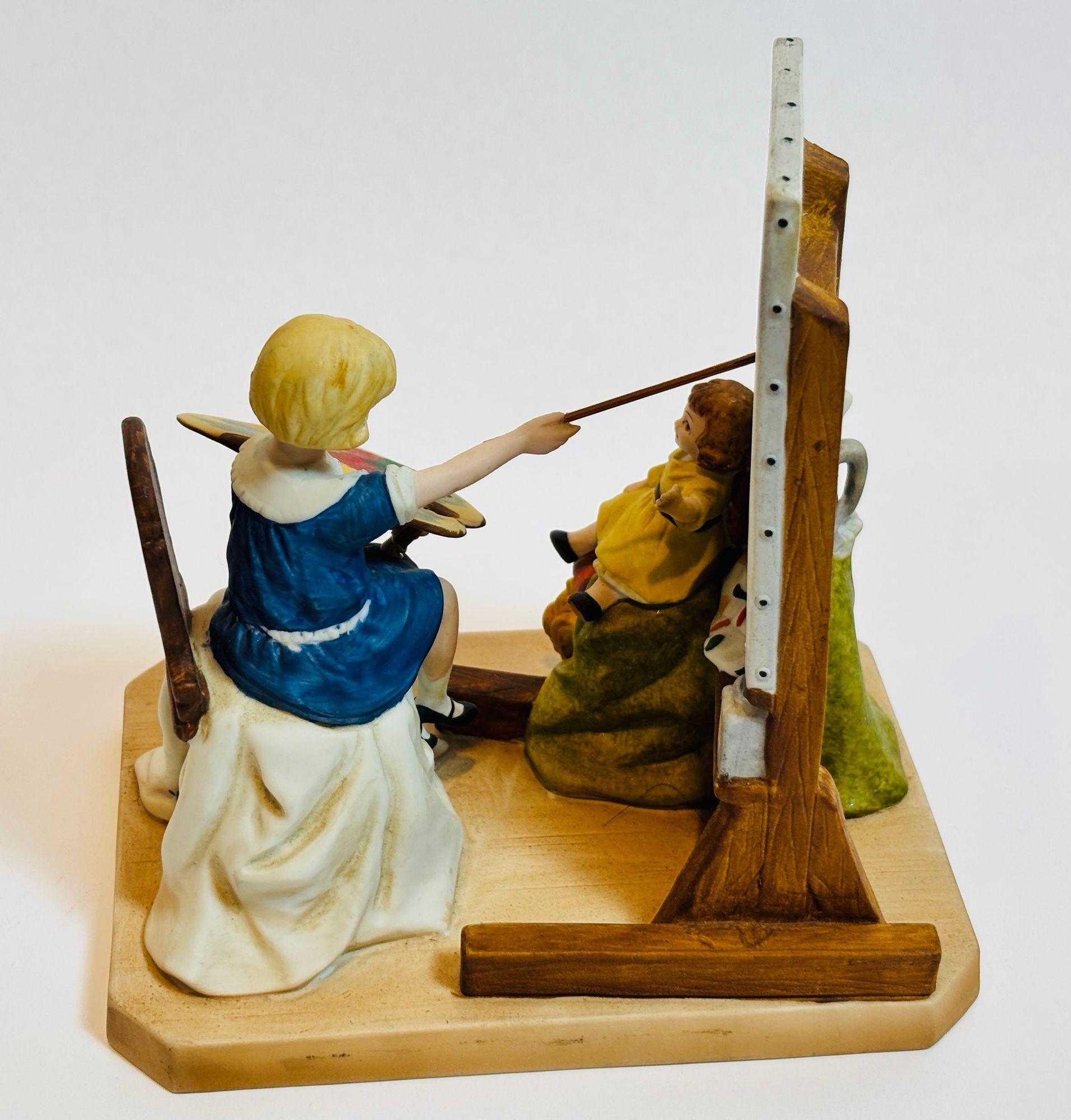 Norman Rockwell, La hija del artista, Escultura de porcelana, 1ª edición, 1980 en venta 3