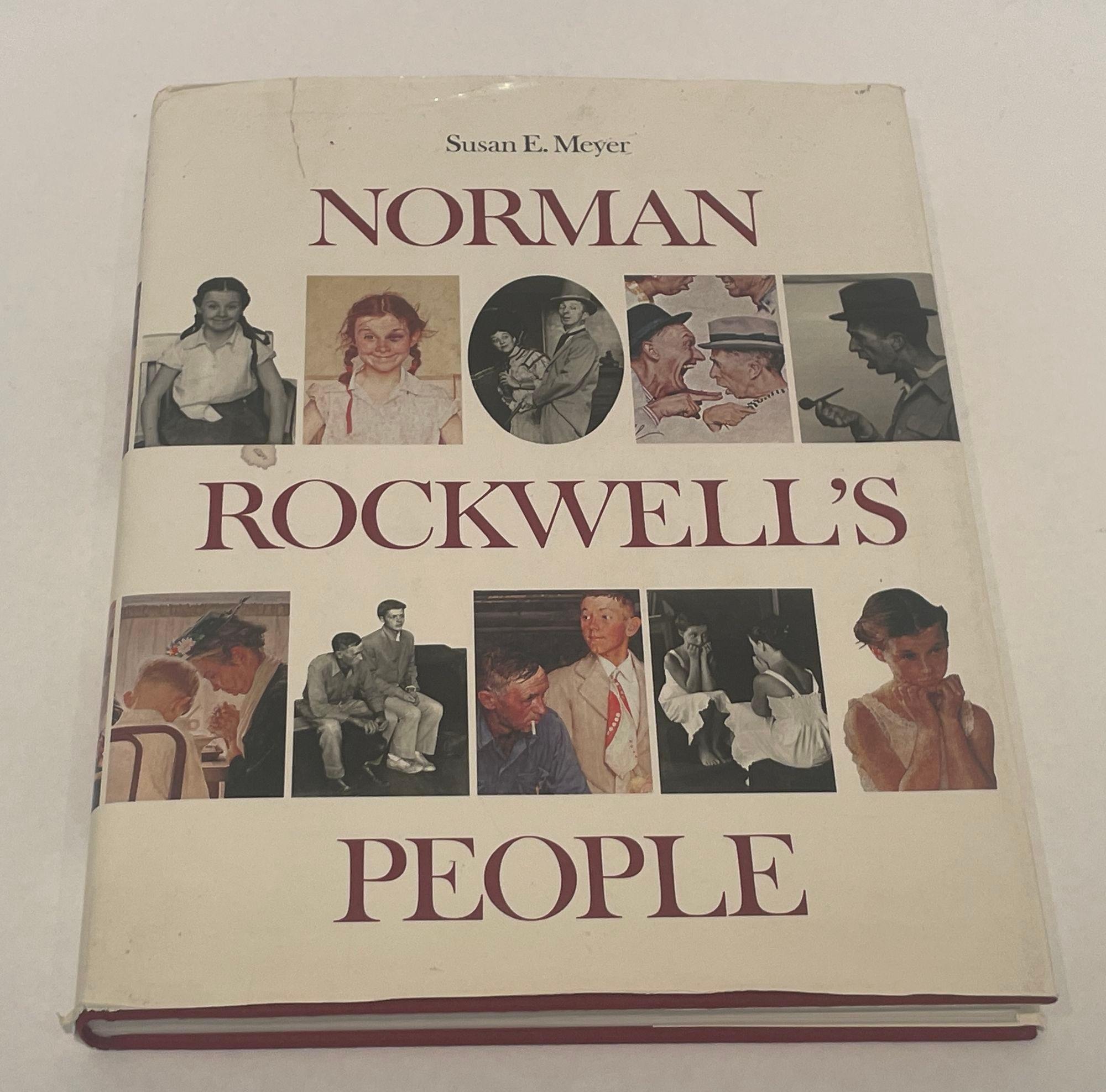 Norman Rockwell's People Hardcover Book by Susan E. Meyer 1987.
Firsthand remarks, providing a warm and human picture of Rockwell, are taken from interviews with approximately fifty of the people who sat for his paintings and supplemented by plates,