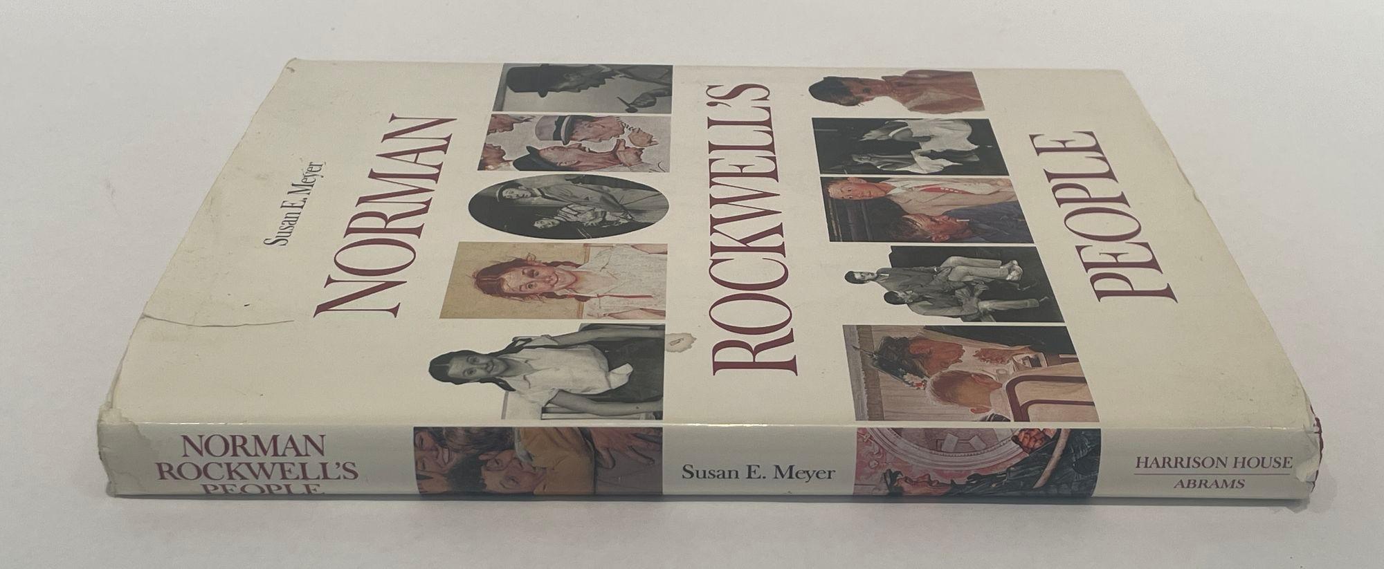 Folk Art Norman Rockwell's People Hardcover Book by Susan E. Meyer 1987 For Sale