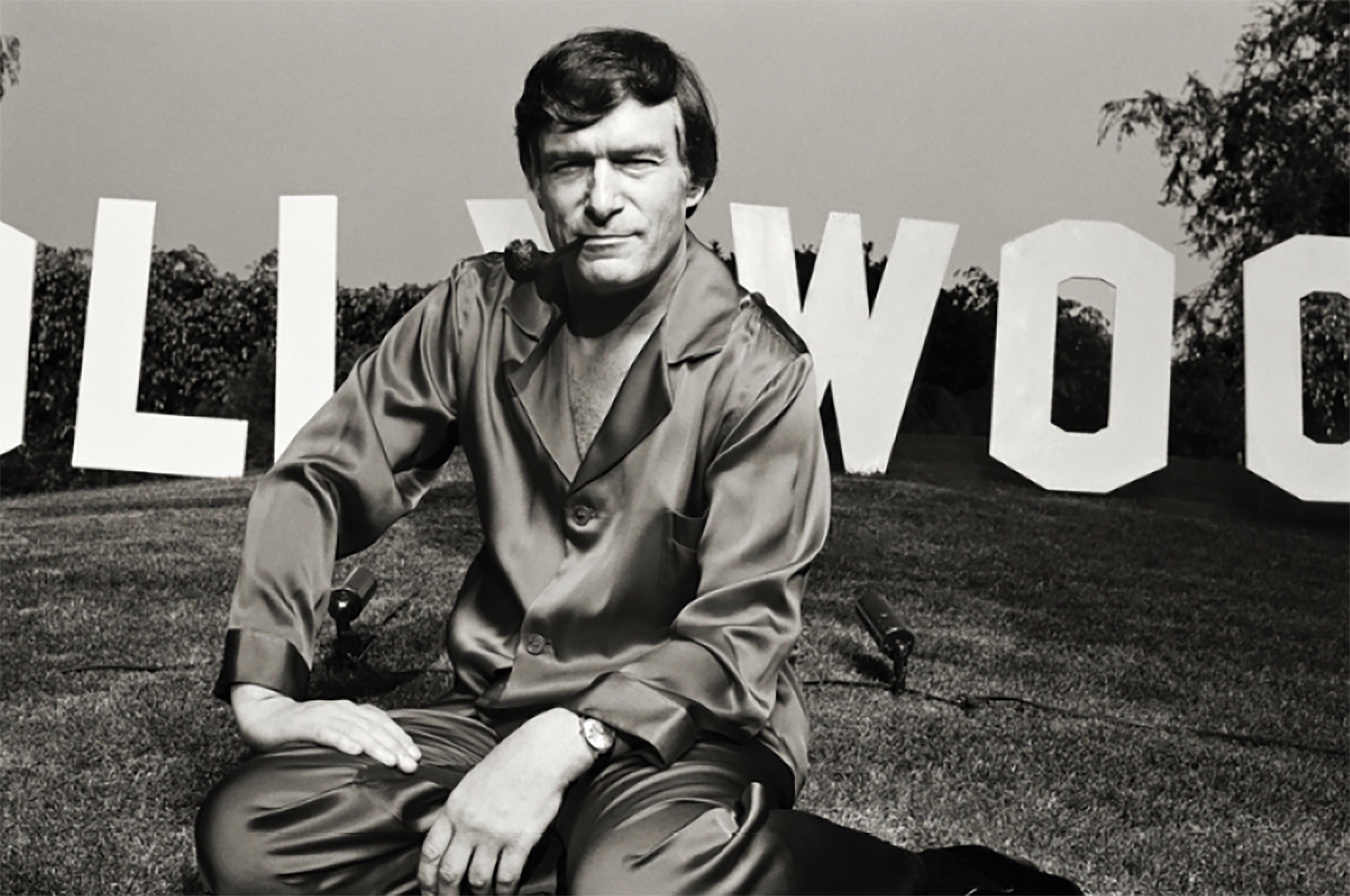 Norman Seeff Portrait Photograph - Hugh Hefner, Hollywood, 1978