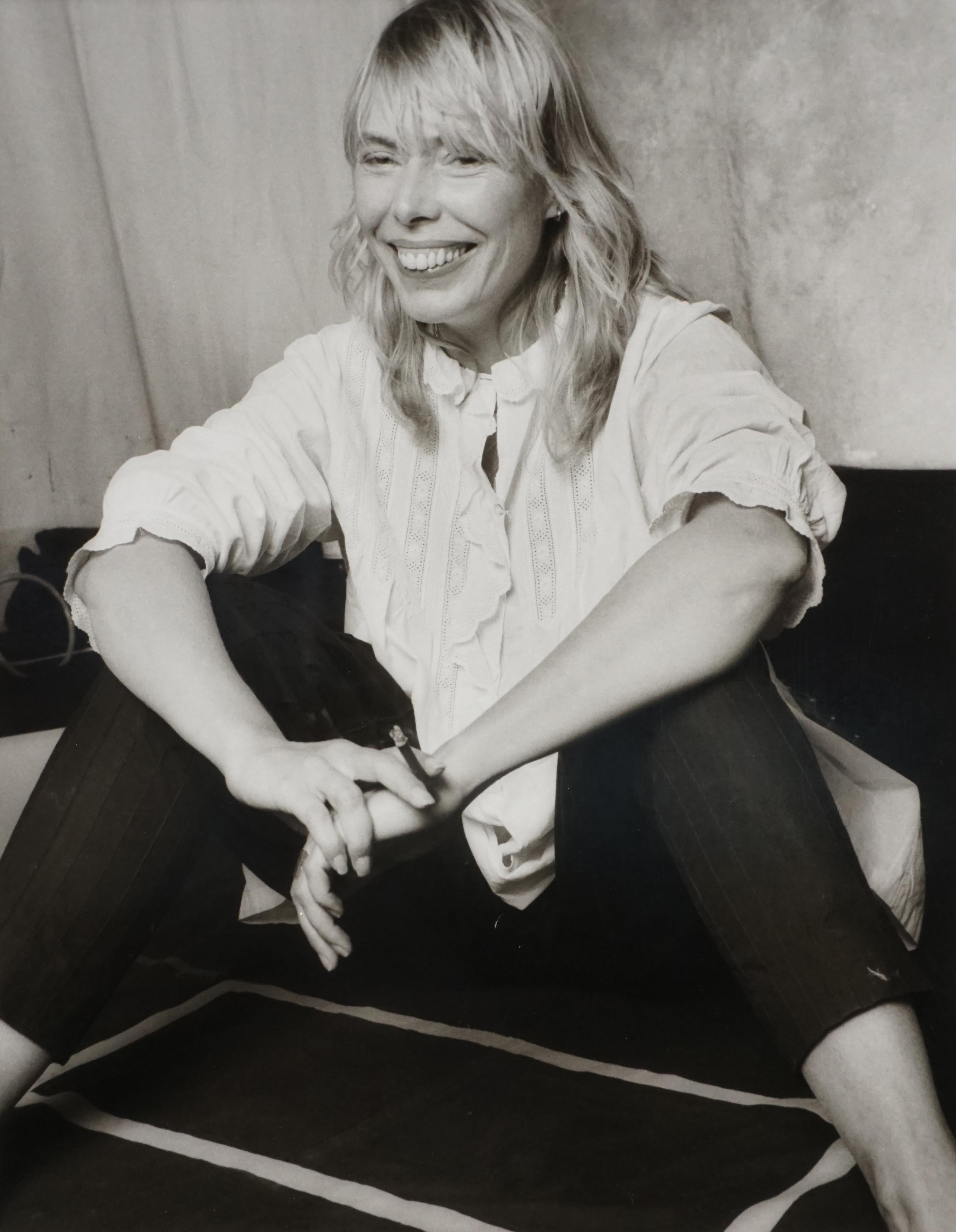 Norman Seeff Black and White Photograph - Joni Mitchell, 1982