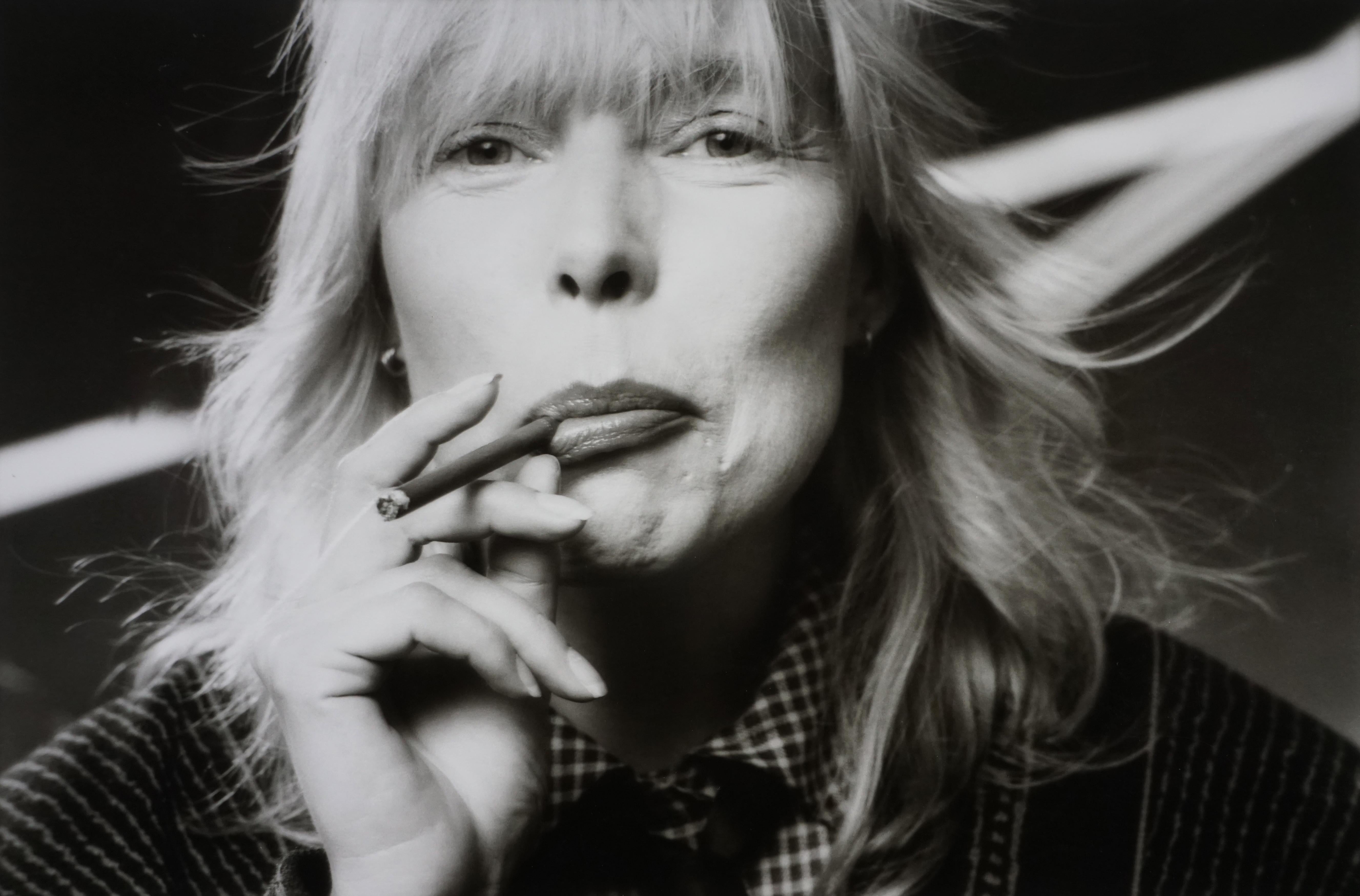 Norman Seeff Black and White Photograph - Joni Mitchell, Los Angeles, 1983