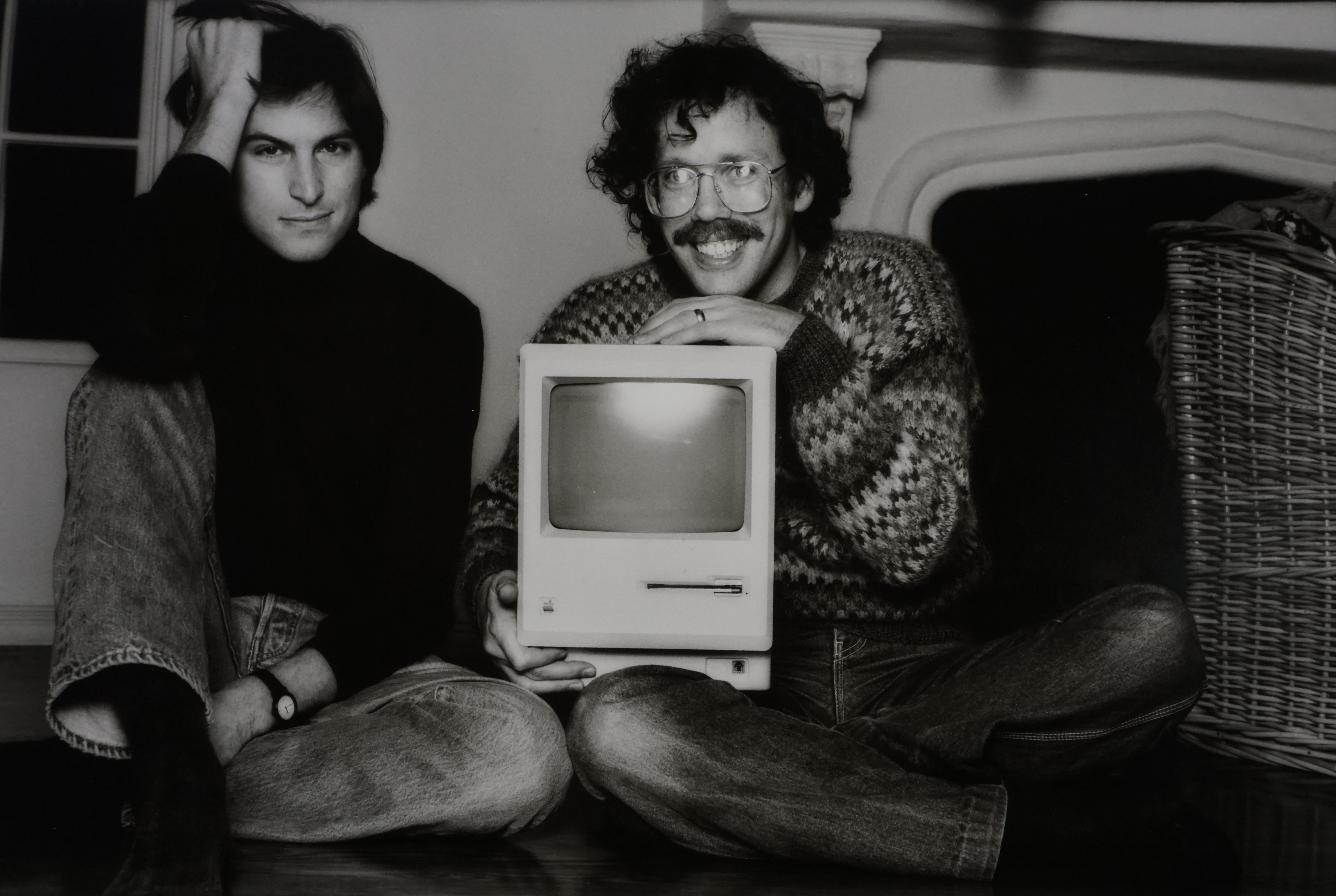 Norman Seeff Black and White Photograph - Steve Jobs and Bill Atkinson, Woodside CA, 1984