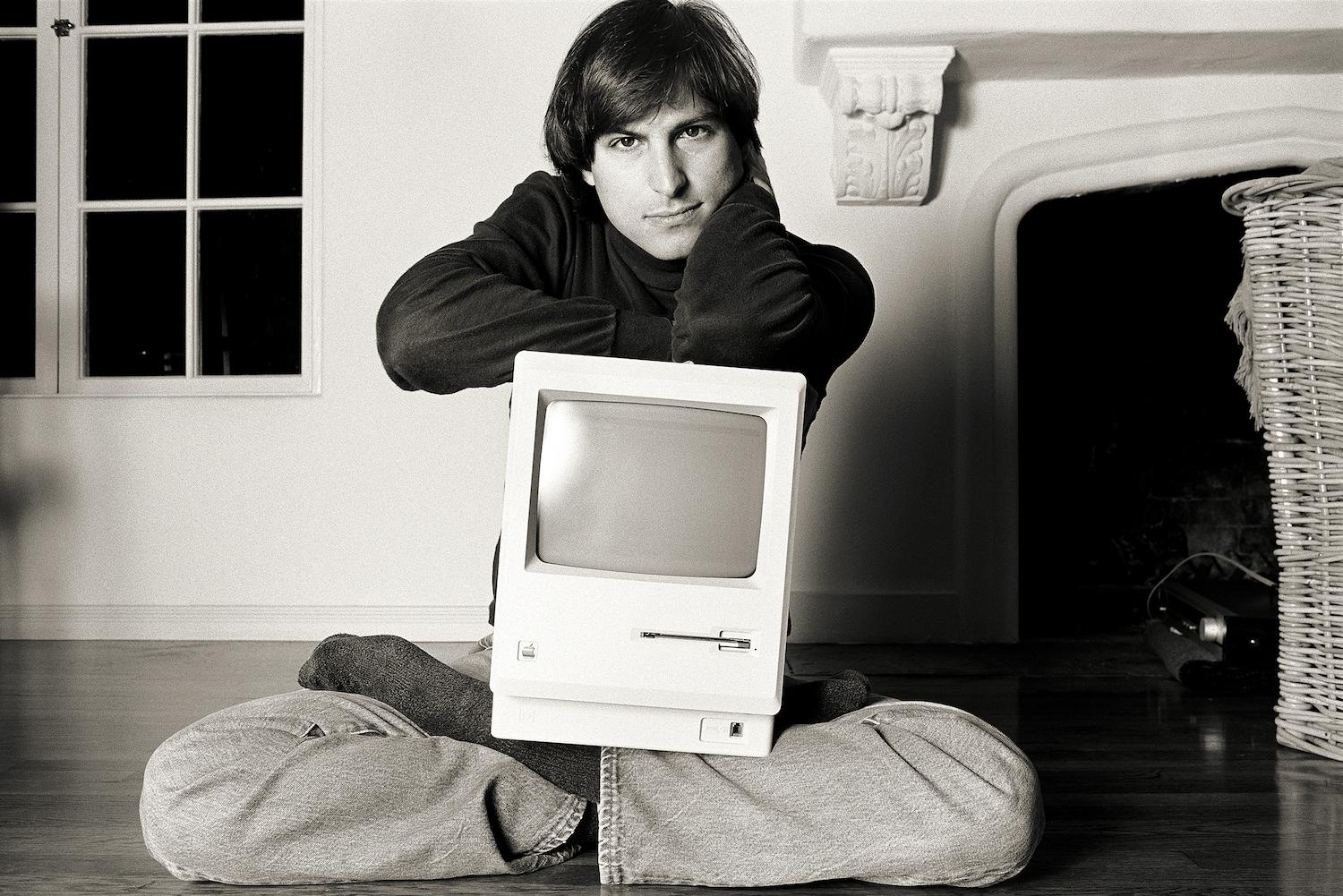 Norman Seeff Black and White Photograph - Steve Jobs