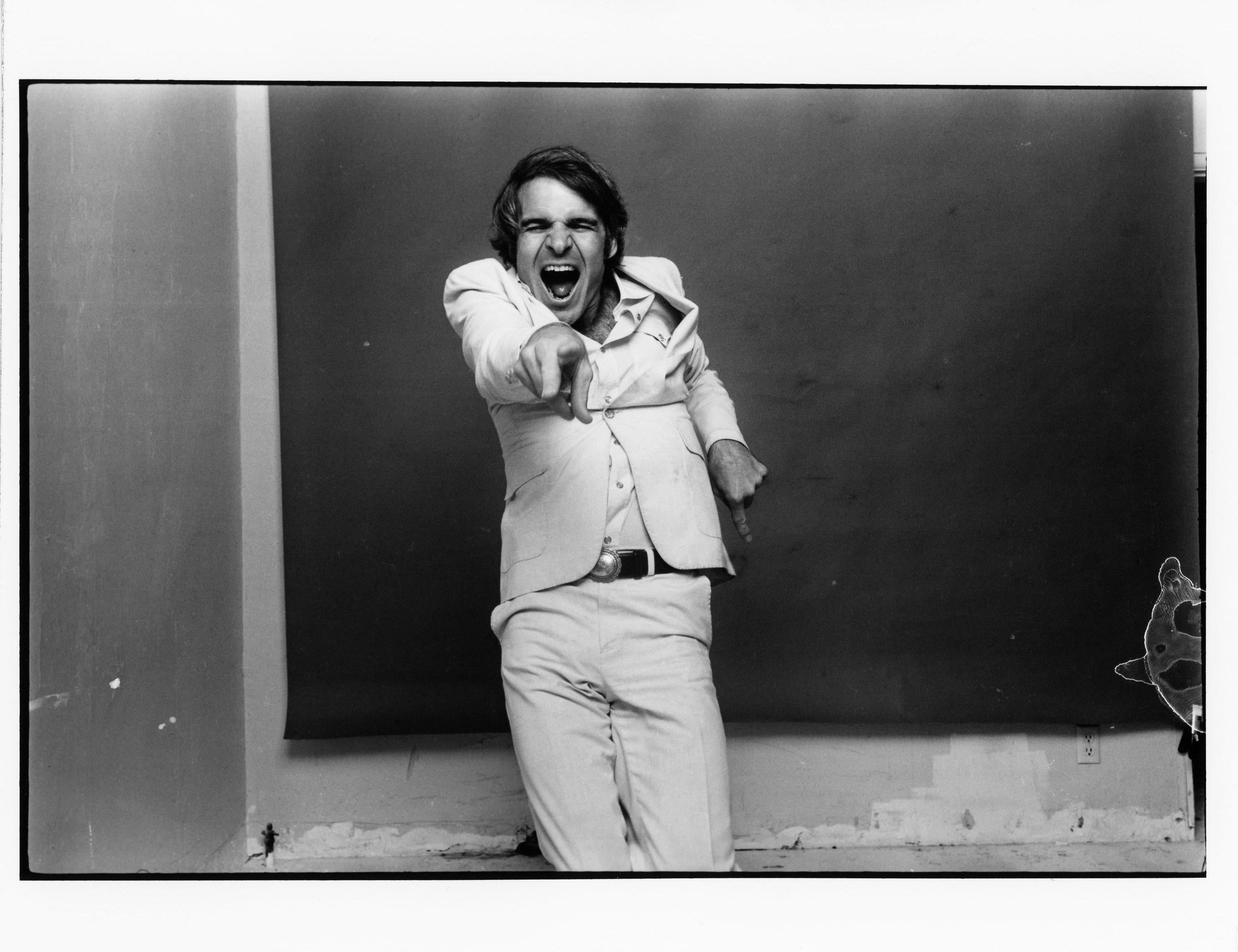 Norman Seeff Black and White Photograph - Steve Martin, 8"x"10, Silver Gelatin Print