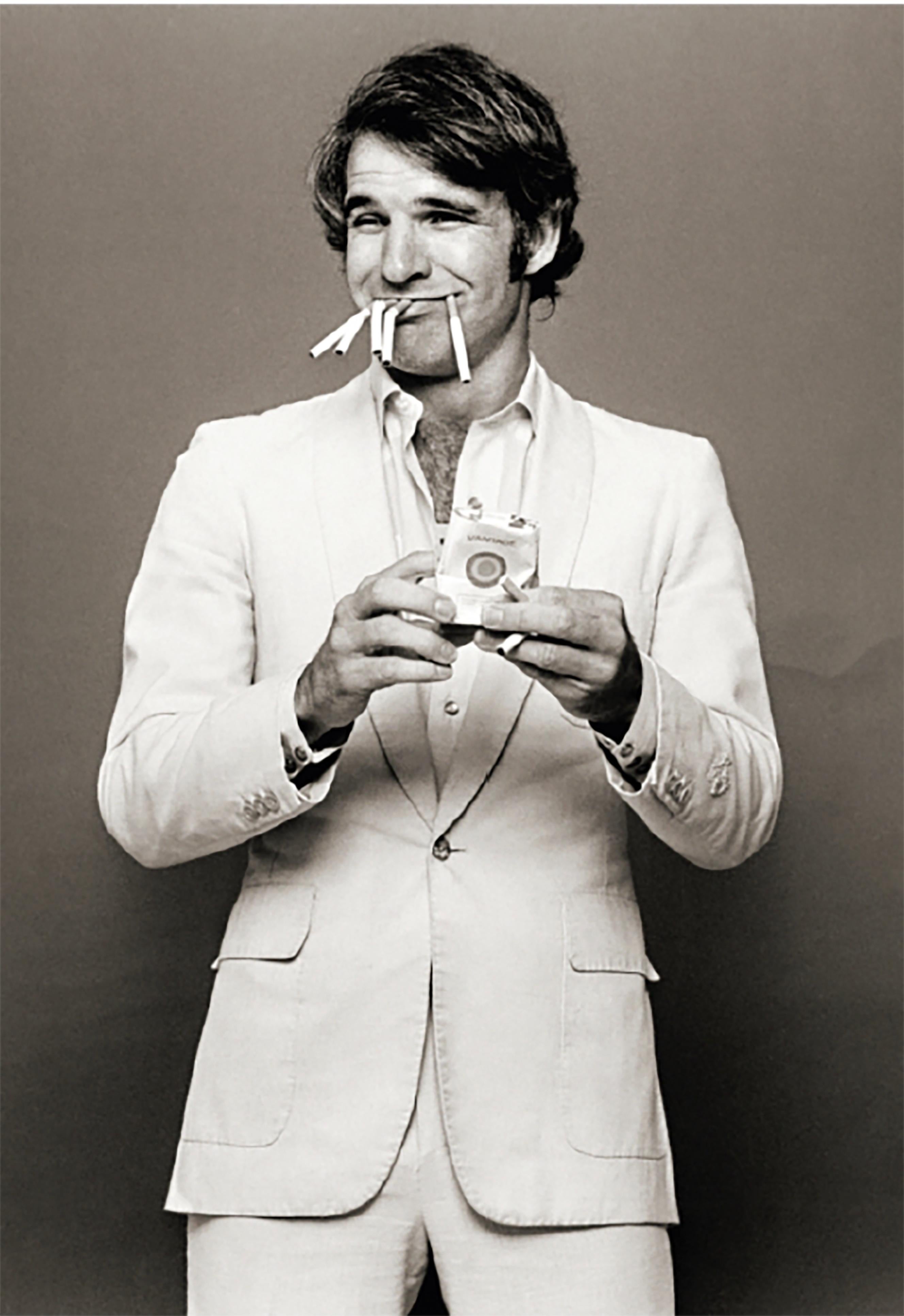 Norman Seeff Color Photograph - Steve Martin, Smoking, 1974