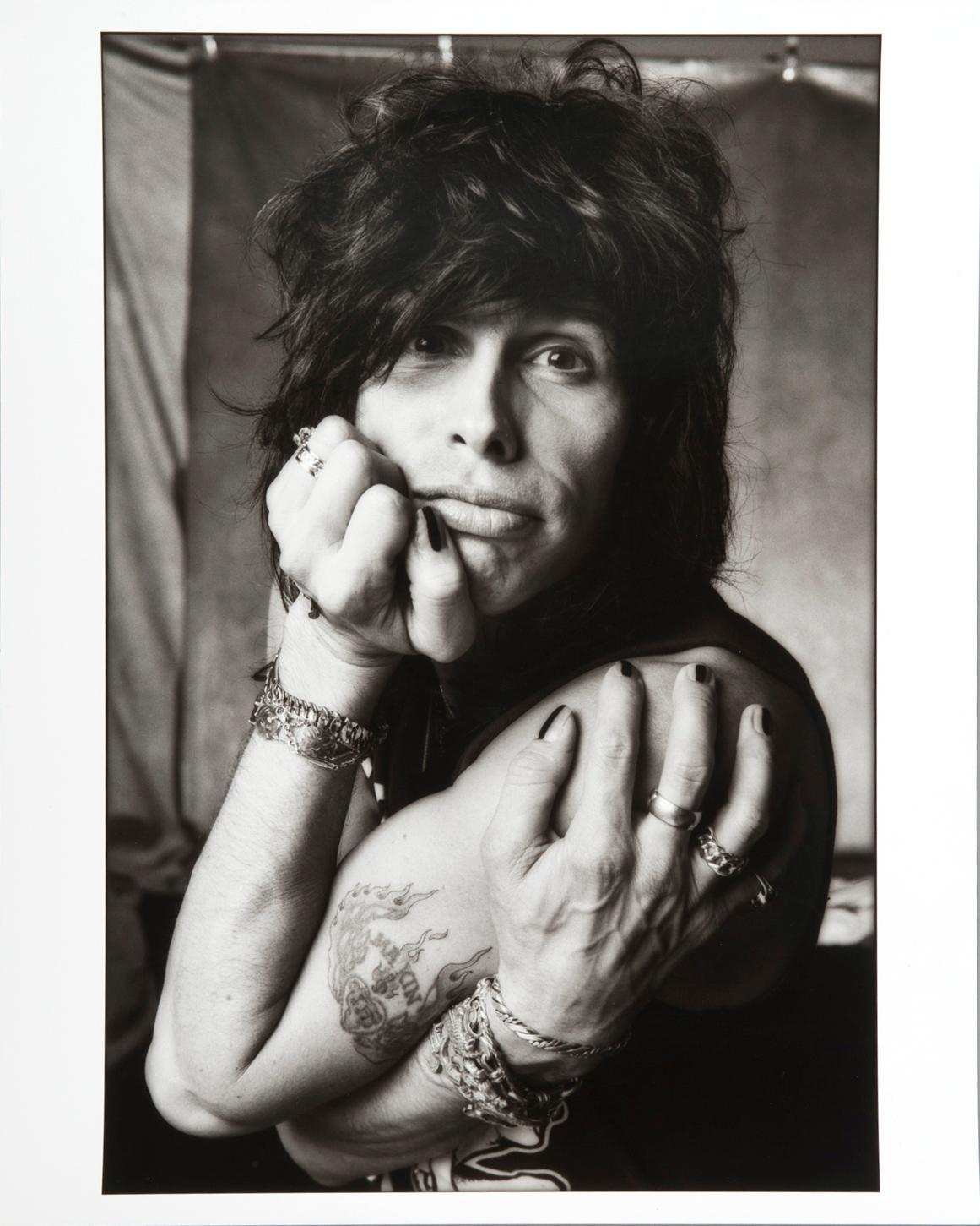 Steven Tyler of Aerosmith vintage 16x20" photo signed by Norman Seeff