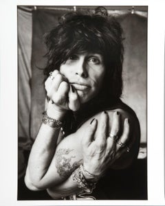 Foto vintage 16x20" di Steven Tyler degli Aerosmith firmata da Norman Seeff