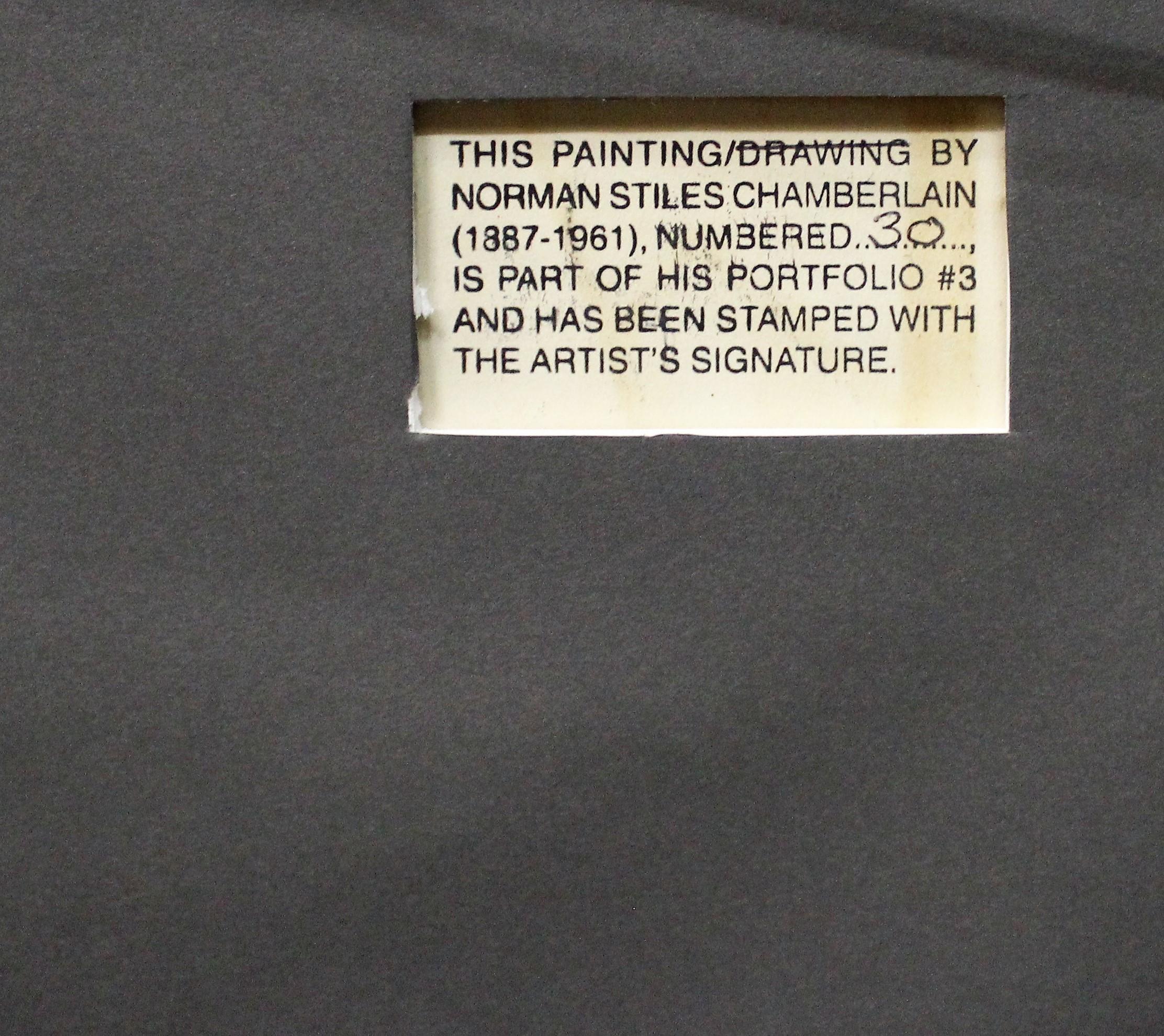 Norman Stiles Chamberlain Painting In Excellent Condition In Hamilton, Ontario