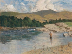 Fishing at Hoogans Pool on the Craig Beat of the River Orchy