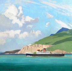 Vintage The Isle of Skye Ferry, 20th Century Travel Poster Original Oil
