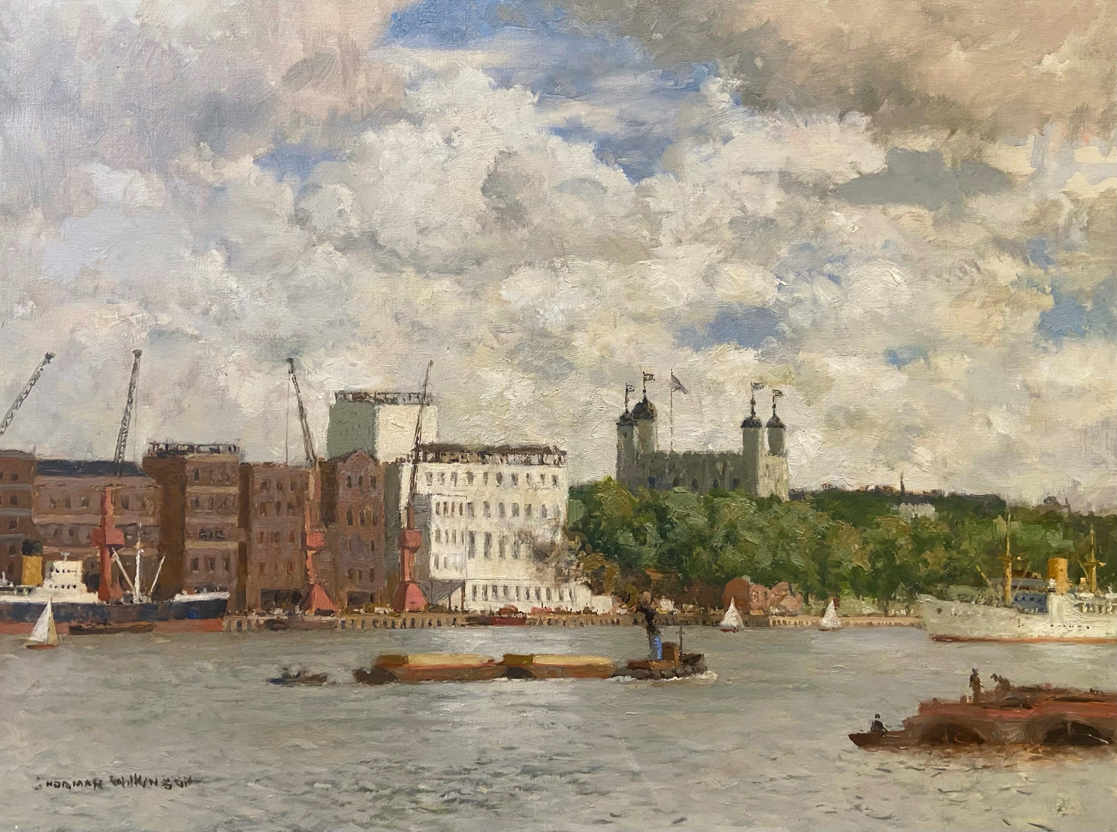 La Torre di Londra - Painting di Norman Wilkinson CBE PRI
