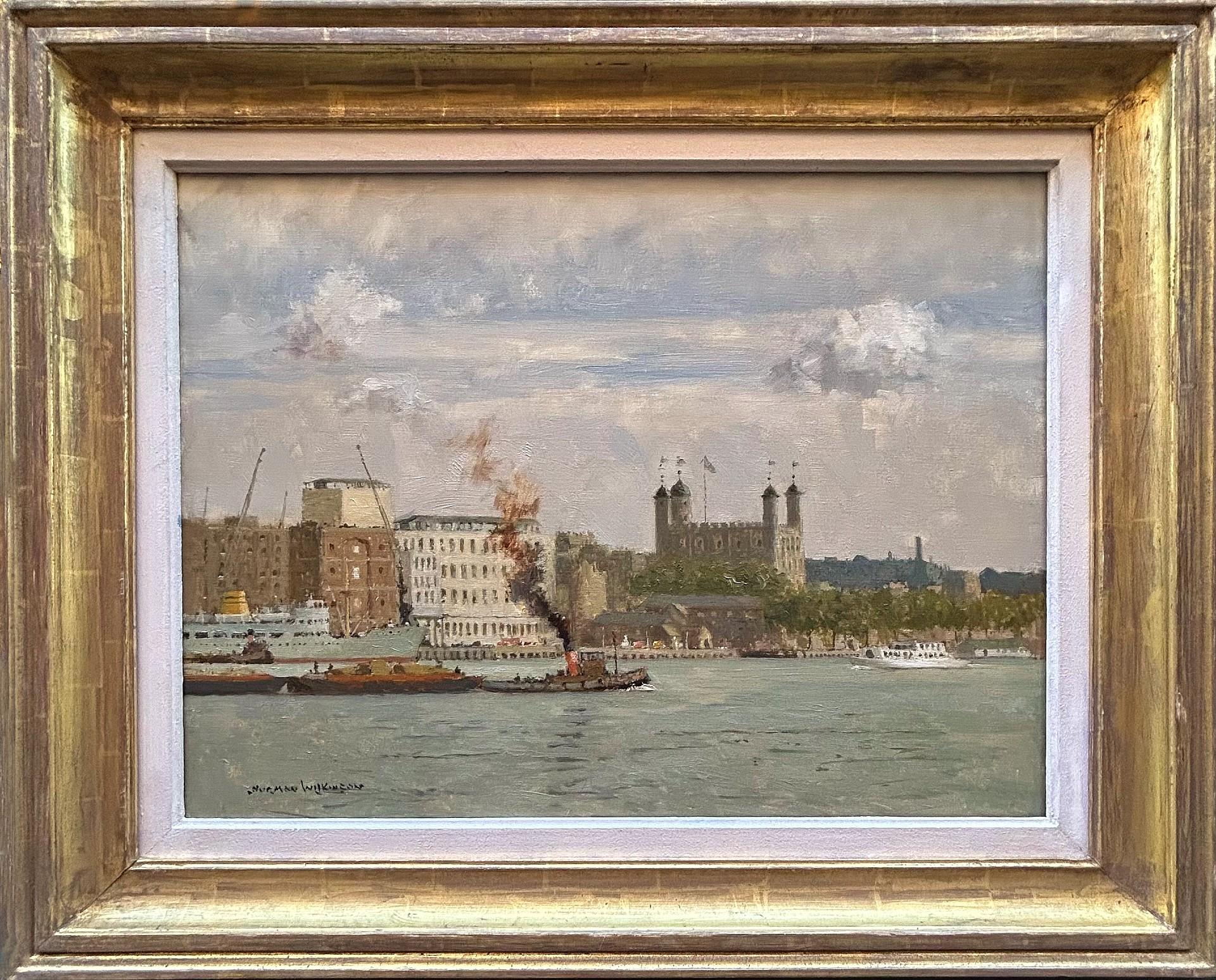 Landscape Painting de Norman Wilkinson CBE PRI - Torre de Londres