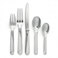 Normandie by Puiforcat French Silverplate Flatware Set 12 Service 100 Pcs New