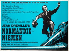 Normandie Niemen 1960 Academy Cinema London UK Quad Film Poster, Strausfeld