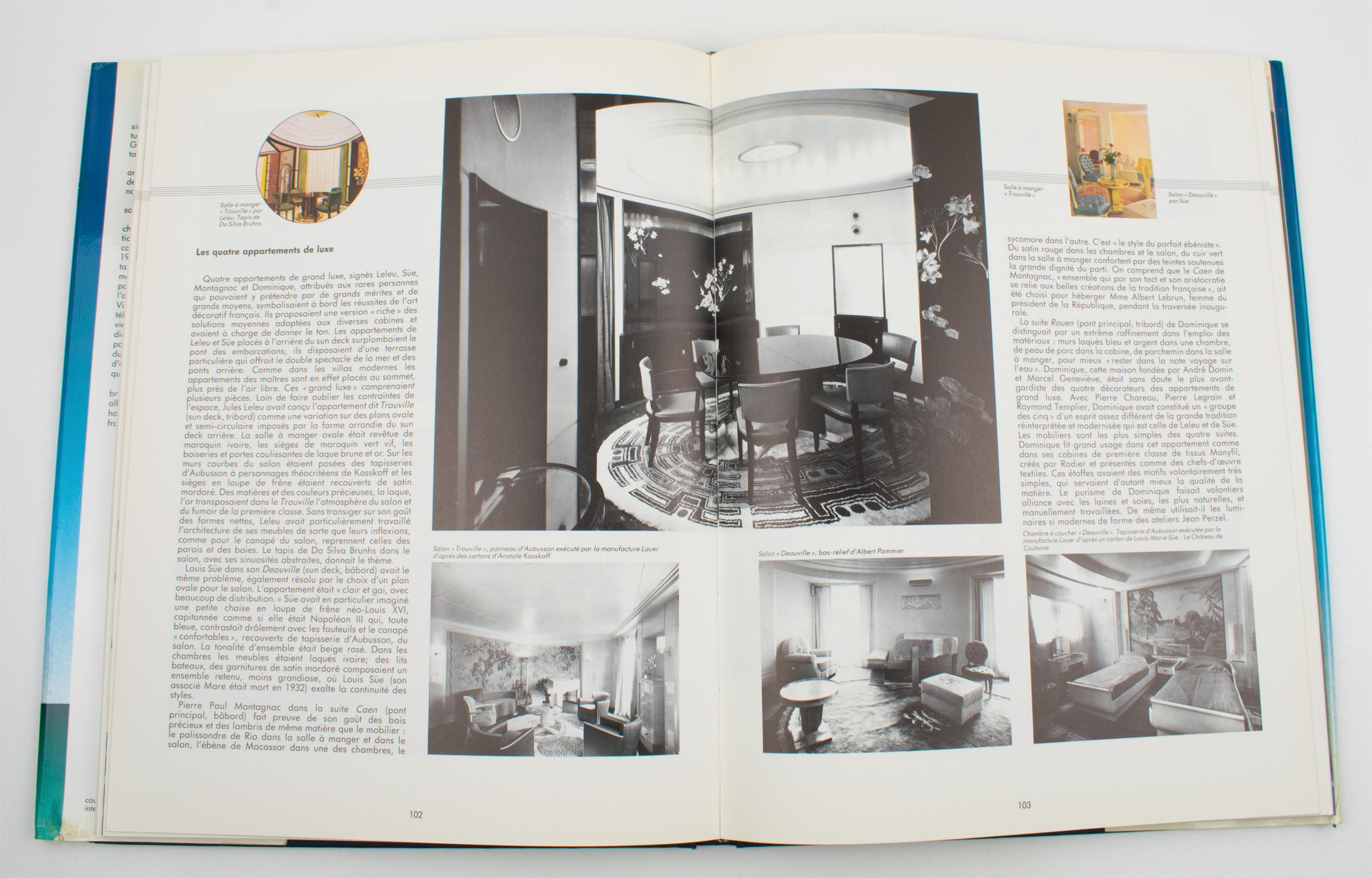 Normandie, The Epic of the Giant of the Seas, livre français de Bruno Foucart, 1985 en vente 1