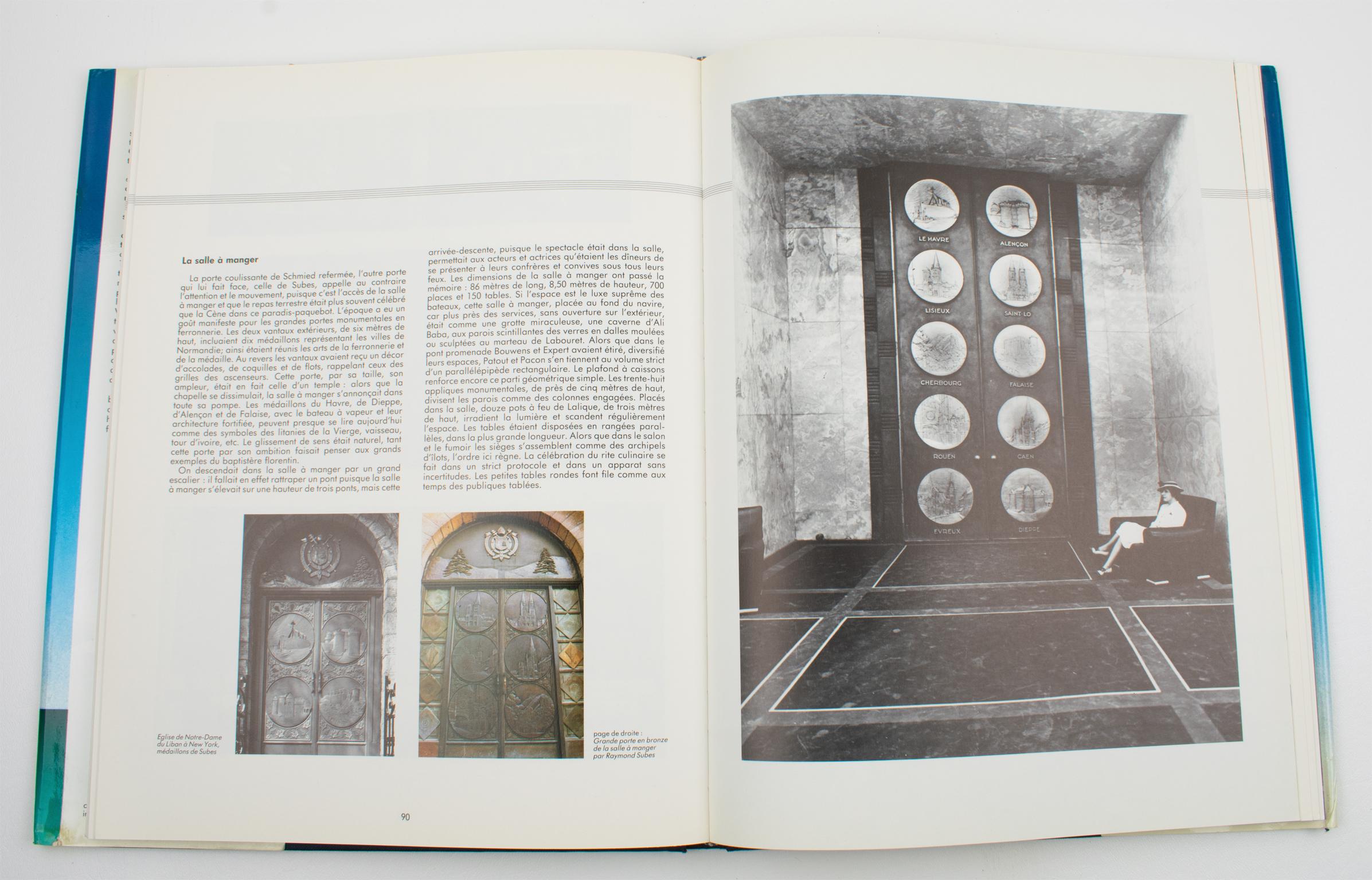 Normandie, The Epic of the Giant of the Seas, livre français de Bruno Foucart, 1985 en vente 2