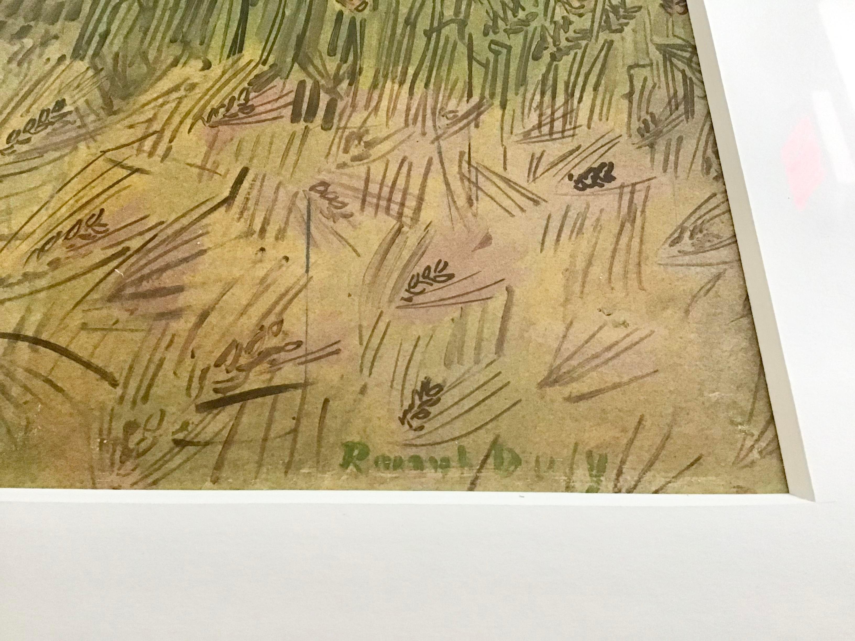 Landschaftsssszene aus der Normandie von Raoul Dufy (Französisch) im Angebot