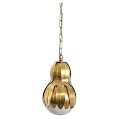 "Normandy" line 27cm brass finish pendant lamp, Barracuda edition.