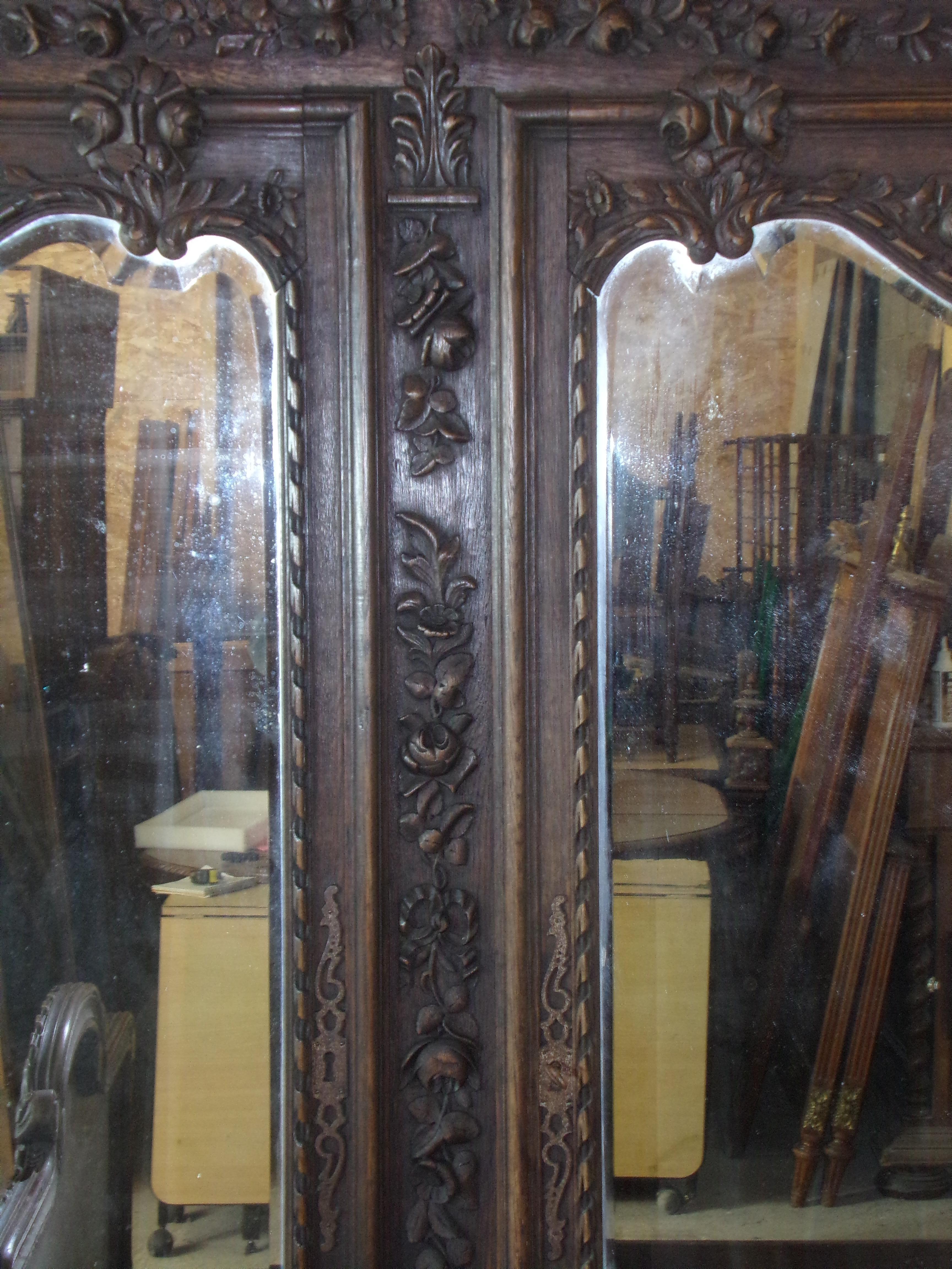 Louis XV Normandy Marriage Armoire, C1890 For Sale
