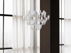 Normann Copenhagen Amp-Kronleuchter, weiß, groß, von Simon Legald