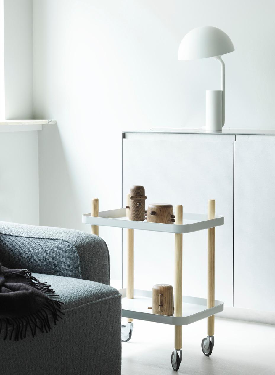 Danois Lampe de table blanche Normann Copenhagen conçue par Kasch en vente