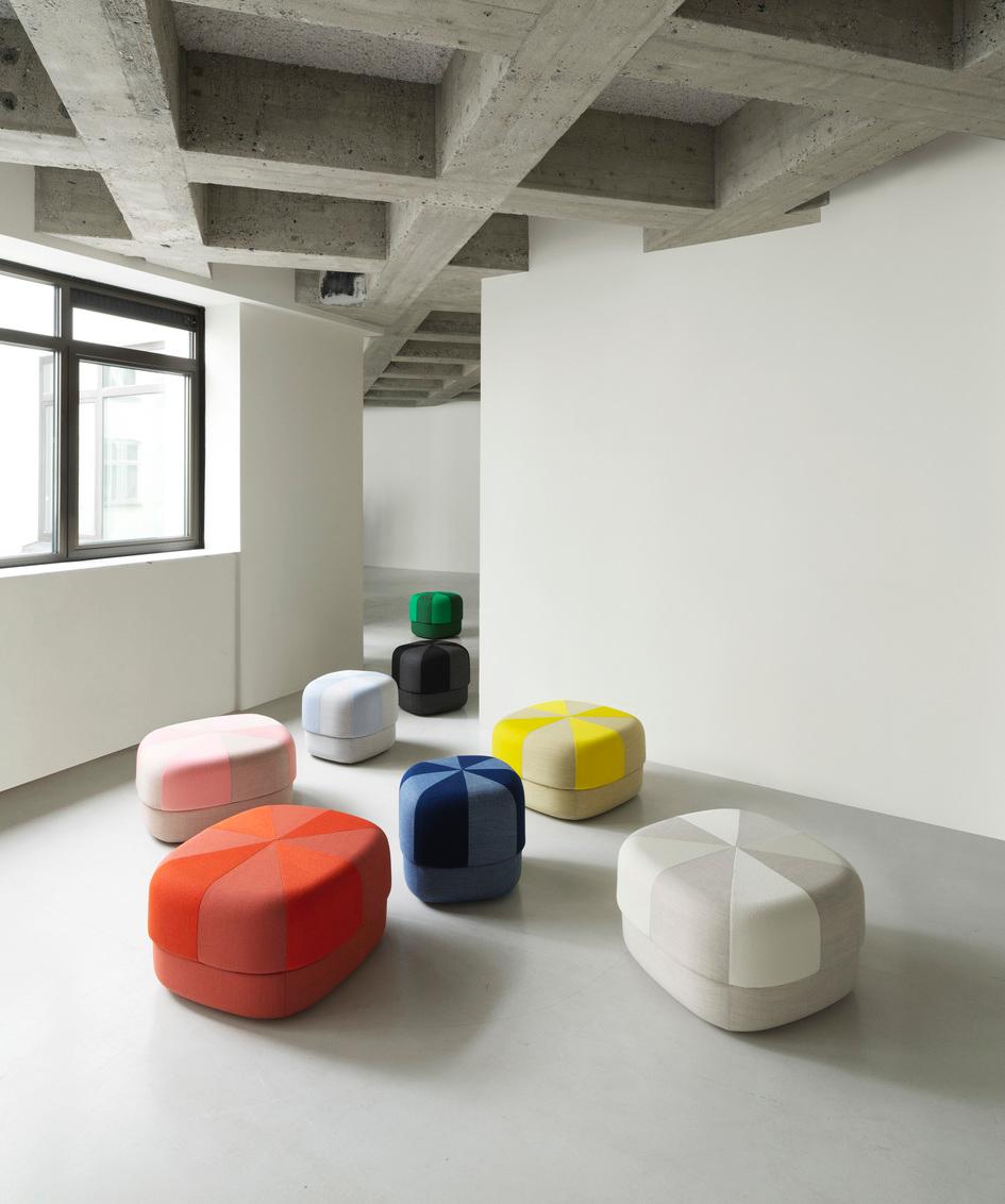 Normann Copenhagen Circus Pouf Duo by Simon Legald in STOCK In New Condition For Sale In New York, NY