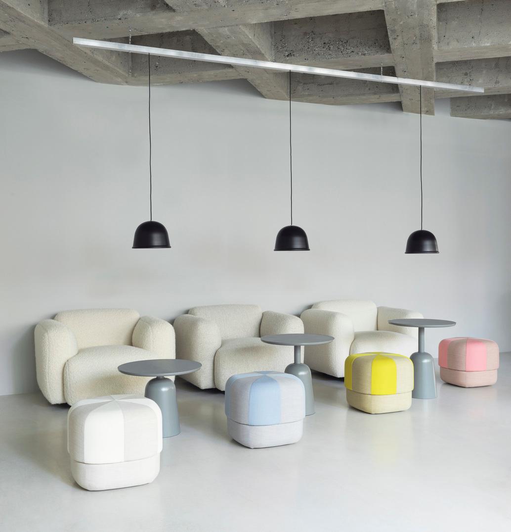 Normann Copenhagen Circus Pouf Duo by Simon Legald in STOCK In New Condition For Sale In New York, NY