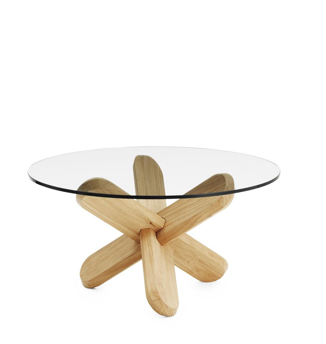 Normann Copenhagen Ding Coffee Table Glass Designed Rudolph Schelling Webermann For Sale 2