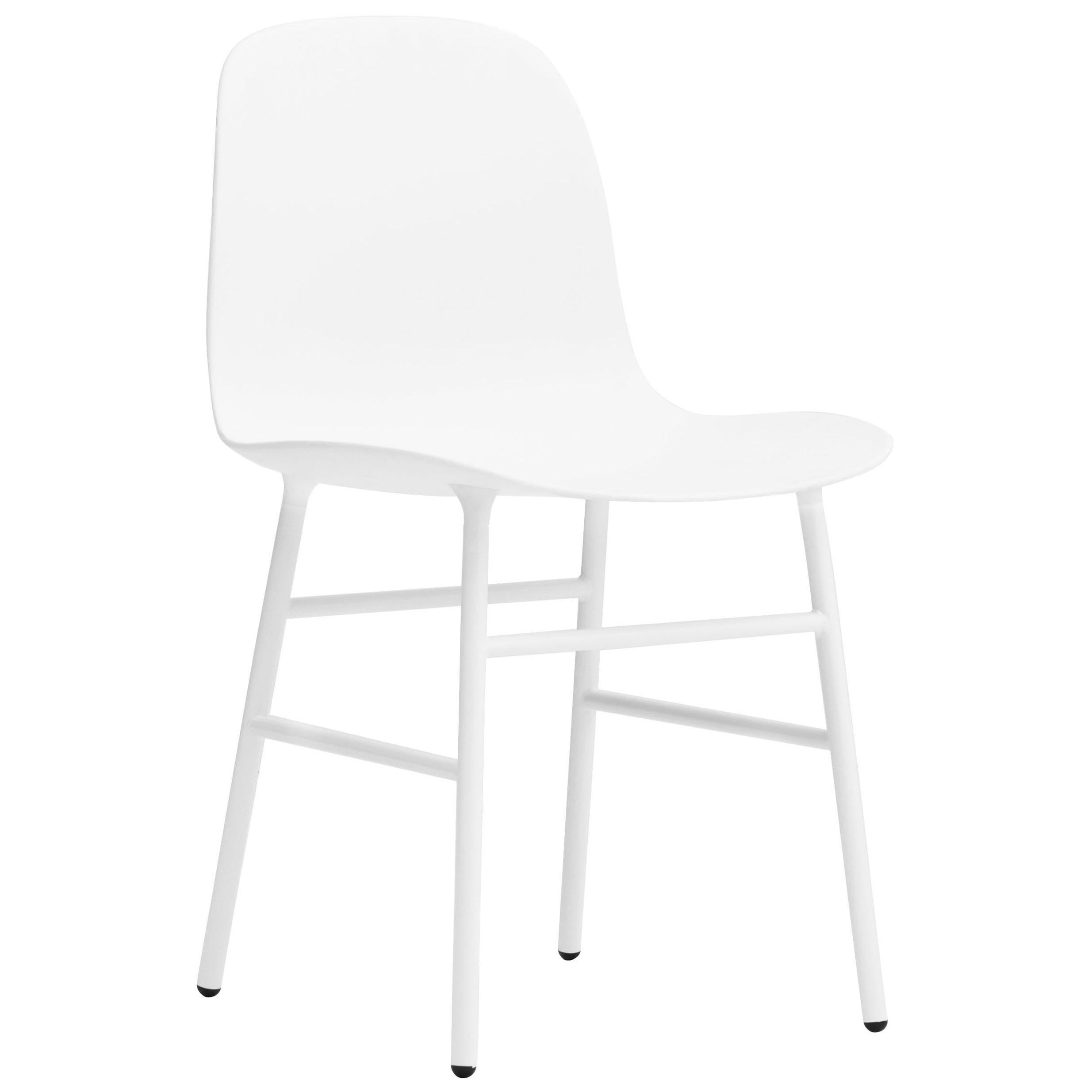 For Sale: White (Form White) Normann Copenhagen Form Chair in Steel by Simon Legald