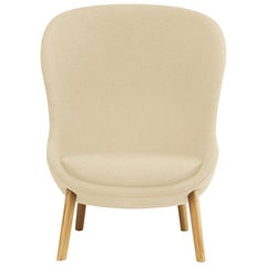 Normann Copenhagen Hyg Lounge Chair High Oak in Sørensen Spectrum Leather