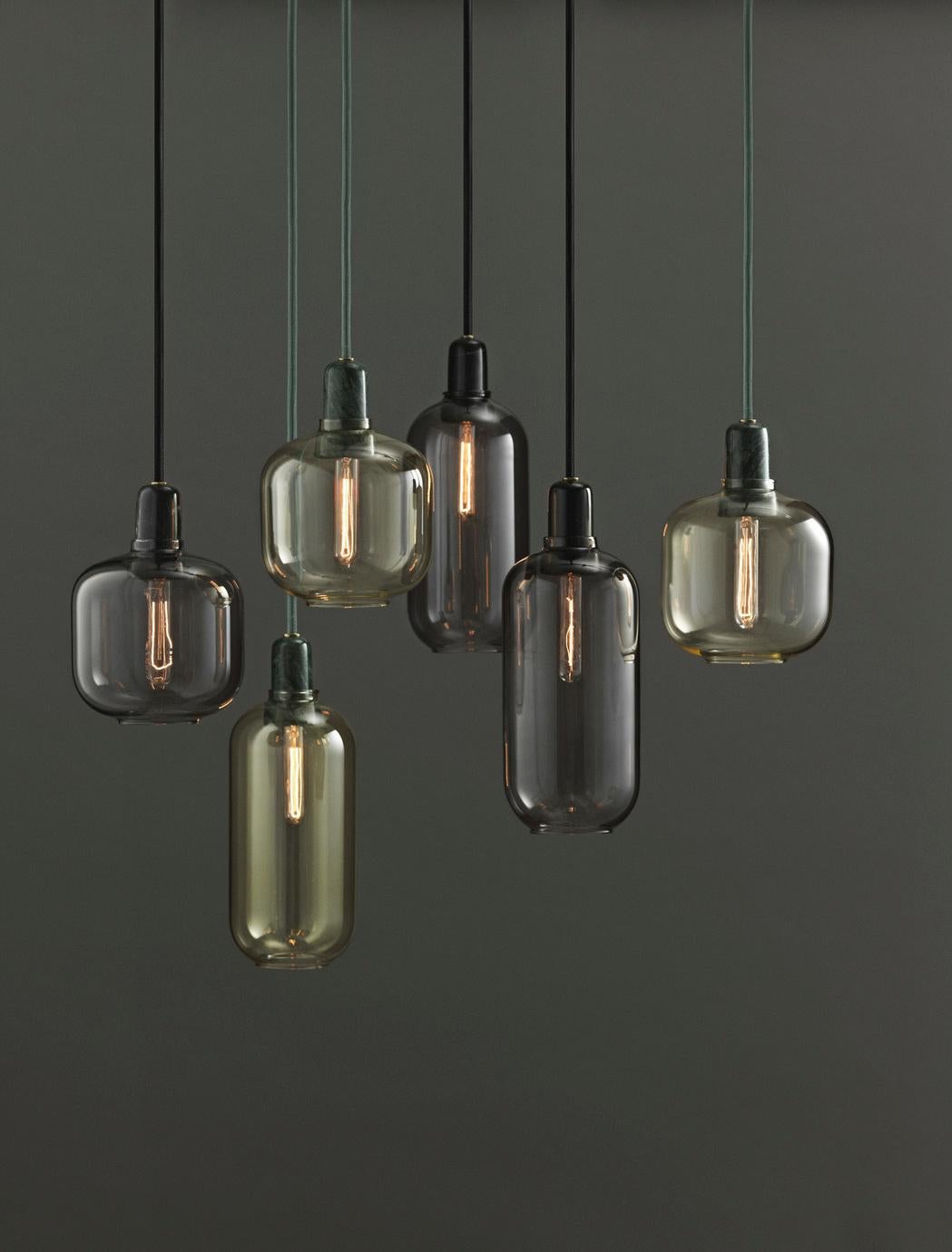 Normann Copenhagen Set of Amp Pendant Lamps by Simon Legald For Sale 7