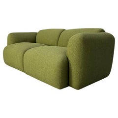 Normann Copenhagen Sofá de 2 plazas "Swell" - En lino verde