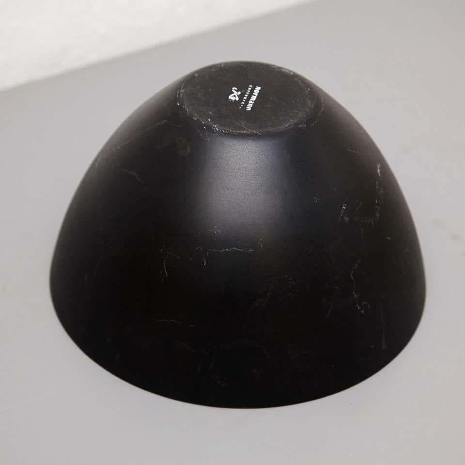 Normann, Ciotola Krenit in syeel nero, metà del secolo scorso, circa 1970 in vendita 3