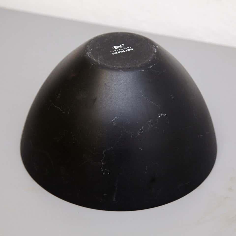 Normann, Ciotola Krenit in syeel nero, metà del secolo scorso, circa 1970 in vendita 2