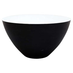 Normann, Mid-Century Modern, Black Syeel Krenit Bowl, circa 1970