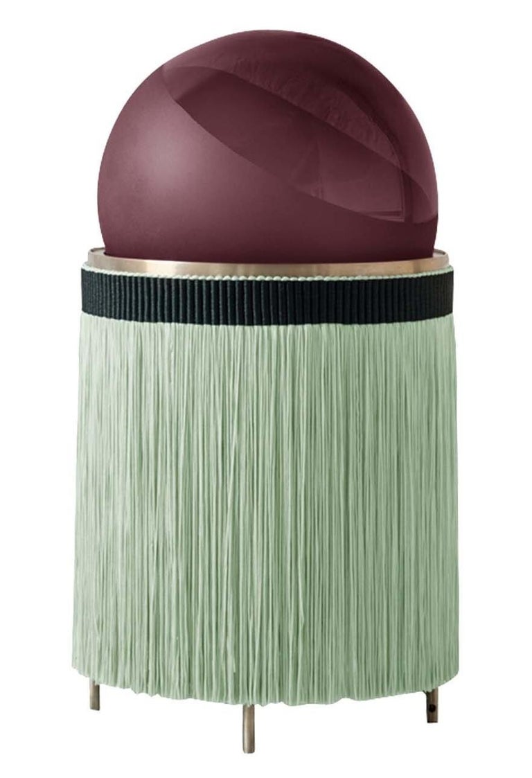 Italian Normanna Floor Lamp in Amethyst Pink and Green by Vi+M For Sale