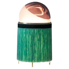 Normanna Medium Floor Lamp in Ruby Pink and Dark Green by Vi  and M